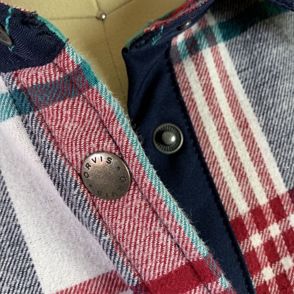 Orvis Women’s Plaid Flannel Size Medium - image 7